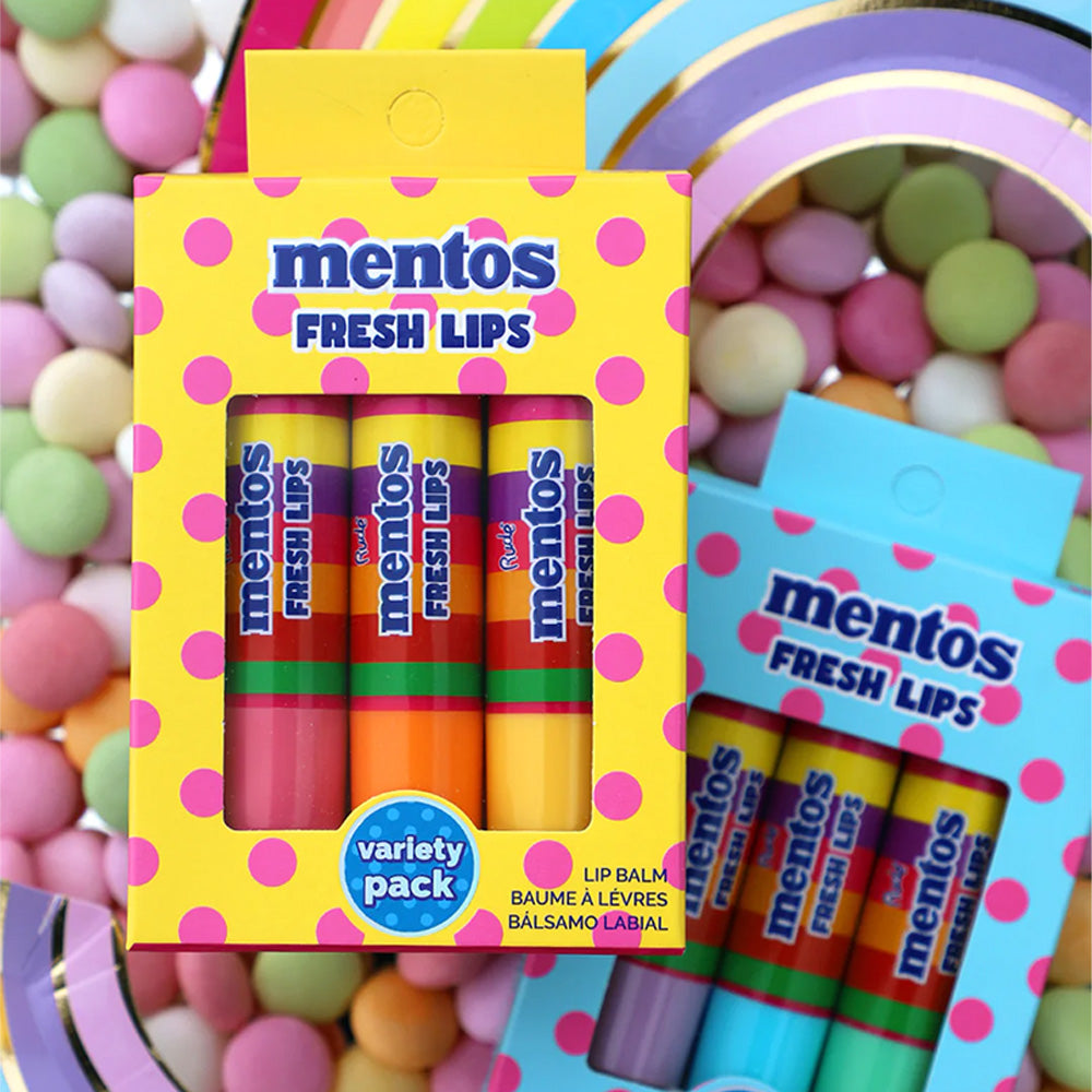 Trío de Bálsamos Mentos Fresh Lips Variety Pack