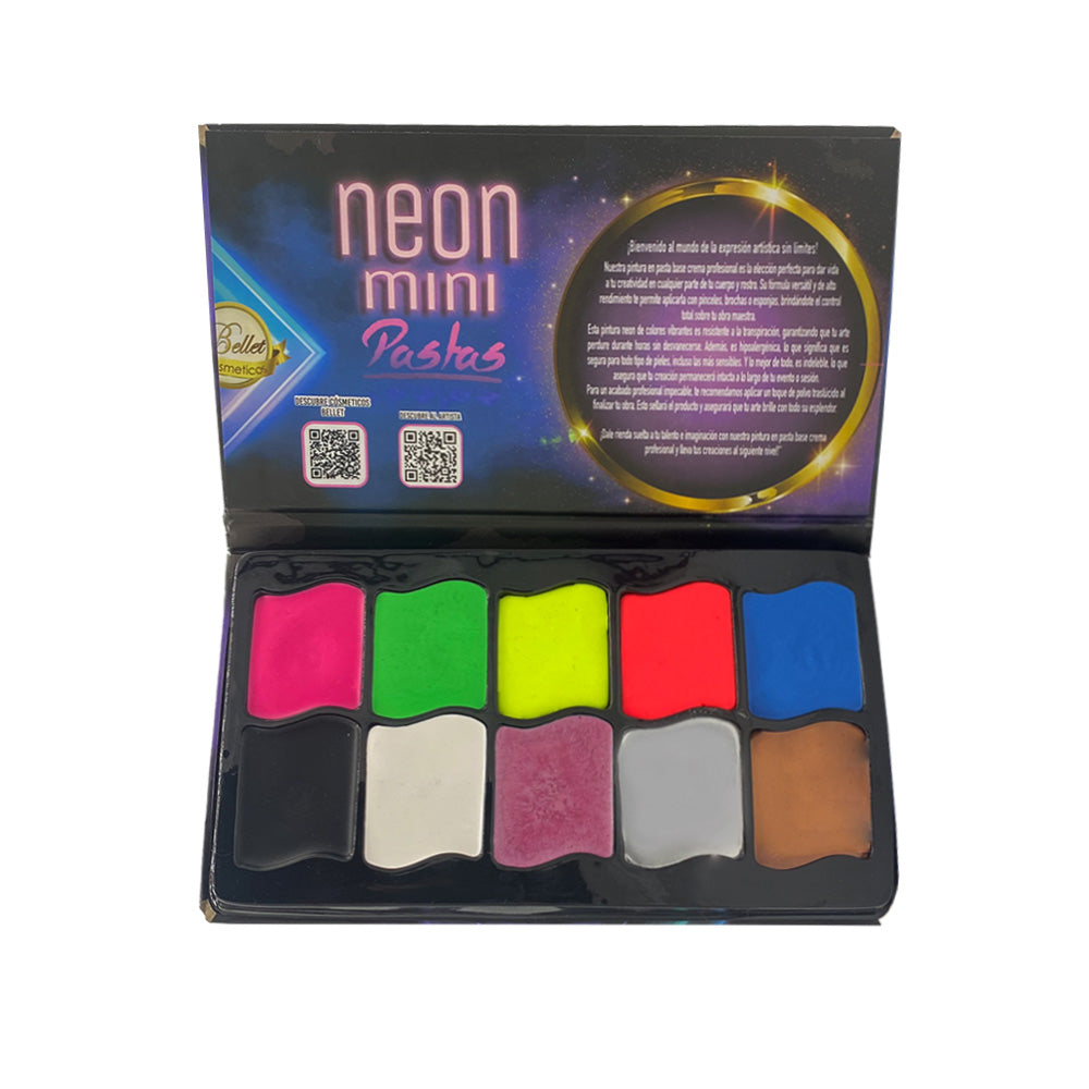 Paleta de Maquillaje en Pasta Neón Mini