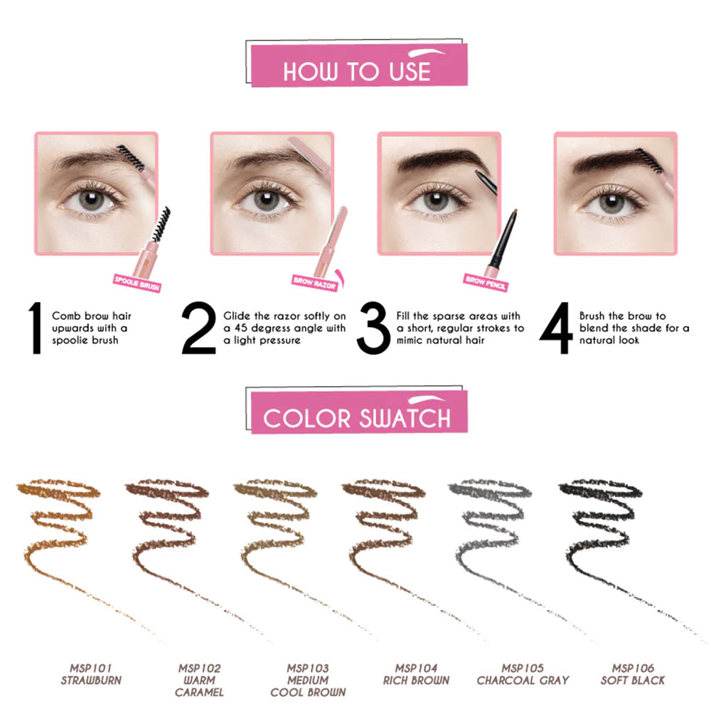 Delineador para Cejas 3 en 1 Brow-La