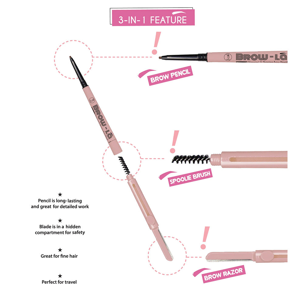 Delineador para Cejas 3 en 1 Brow-La