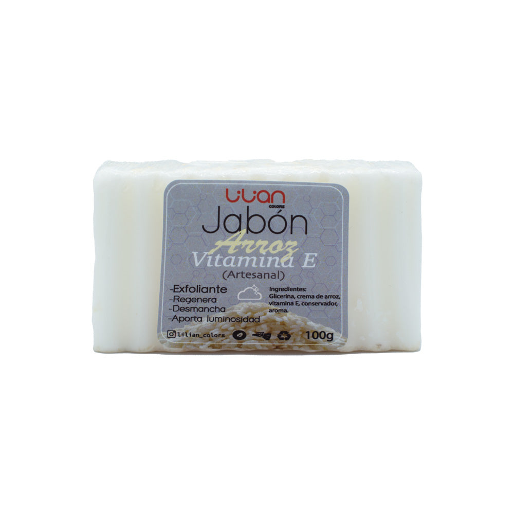 Jabón Artesanal de Arroz y Vitamina E