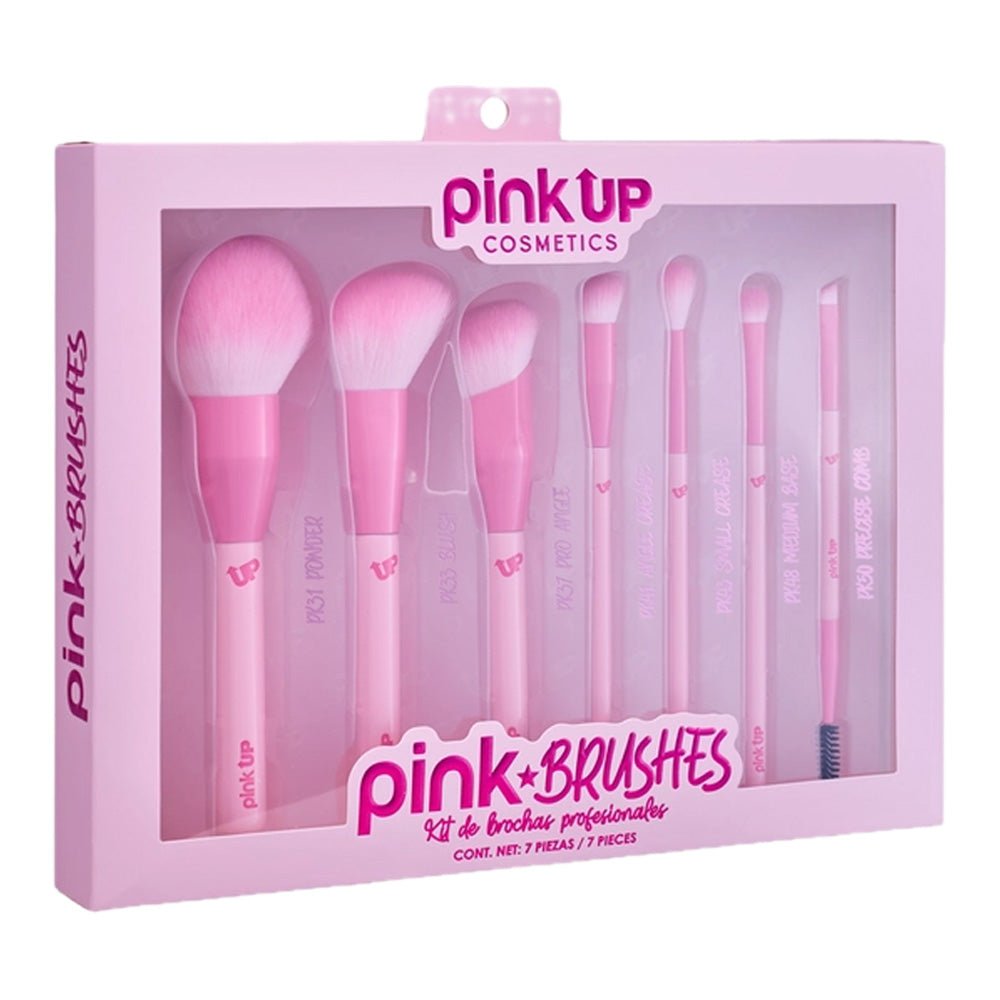 Set de Brochas Pink Brushes Set de Brochas Pink Brushes