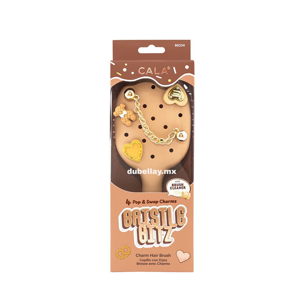 Cepillo Bristle Bitz con Dijes color_Café