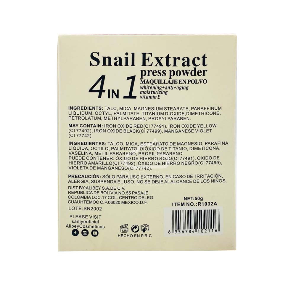 Maquillaje Snail Extract A
