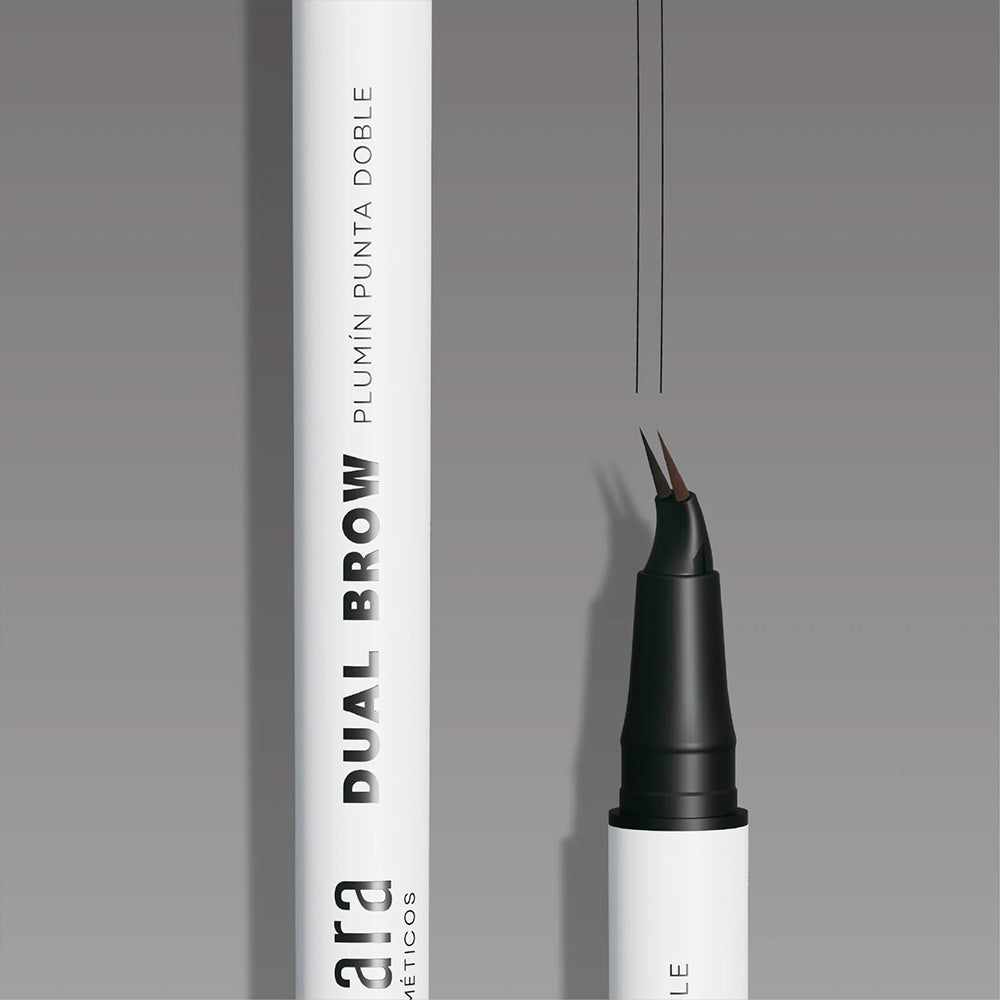 Plumín Para Cejas Punta Doble