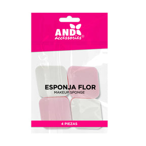 Esponja Flor con 4pzas