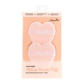 Esponjas Corazón Powder Puff con 2pzas