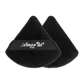 Borla Triangular Powder Puff con 2pzas