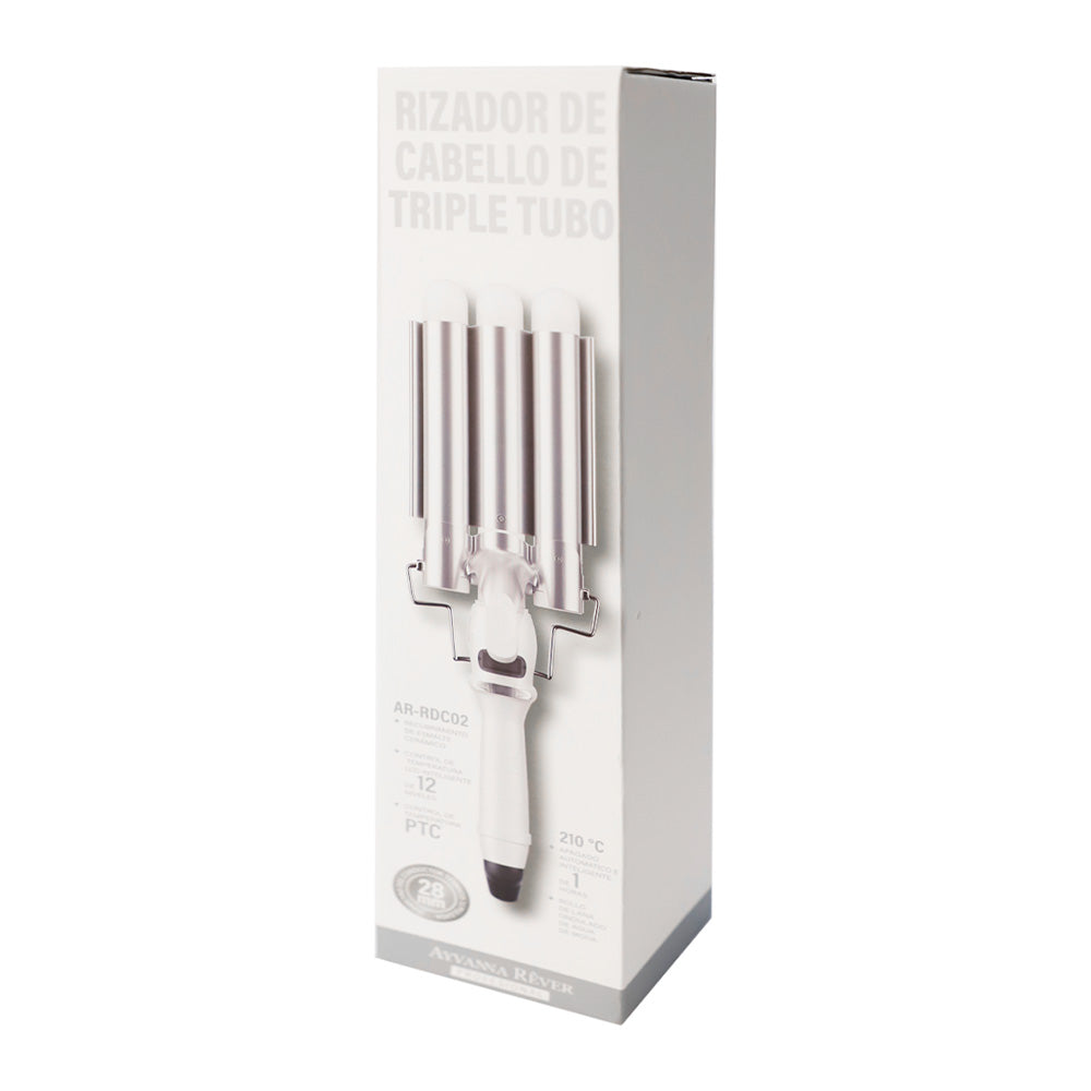 Rizador de Cabello Triple Tubo