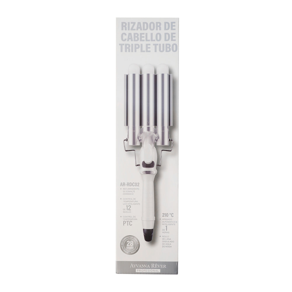 Rizador de Cabello Triple Tubo