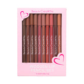 Set Delineadores para Labios Wooden