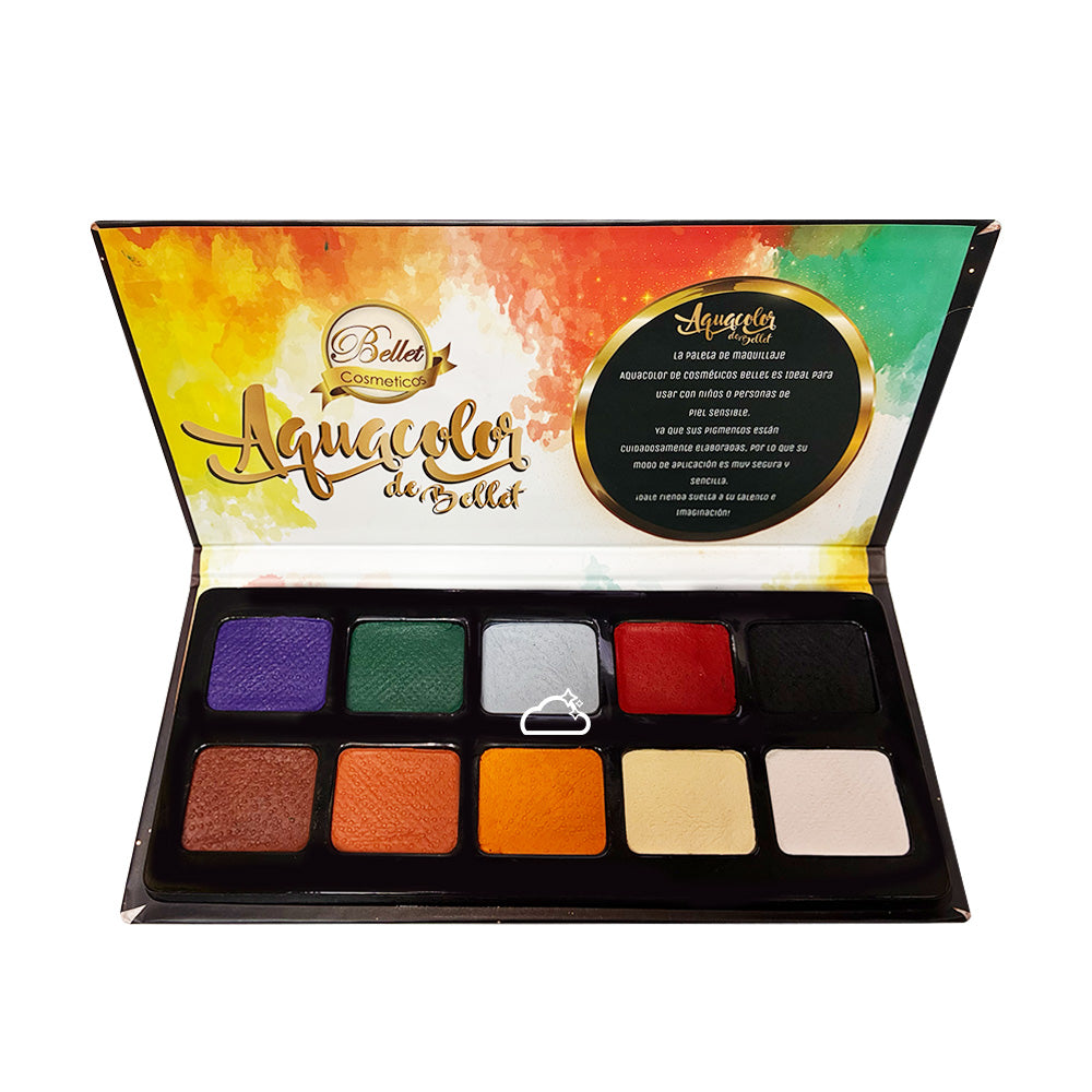 Paleta de Maquillaje Base Agua Cráneos