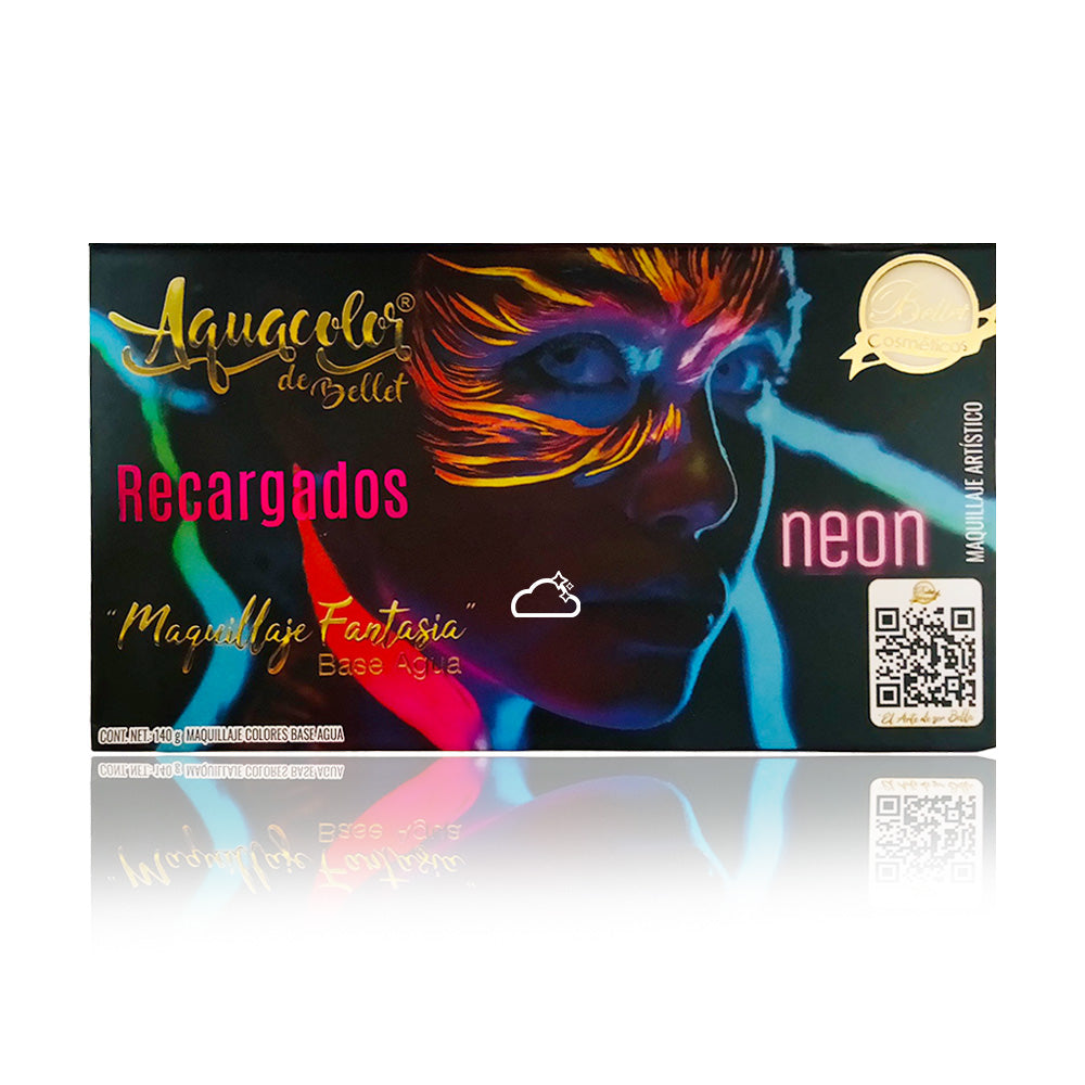 Paleta Aquacolor Mini Neón