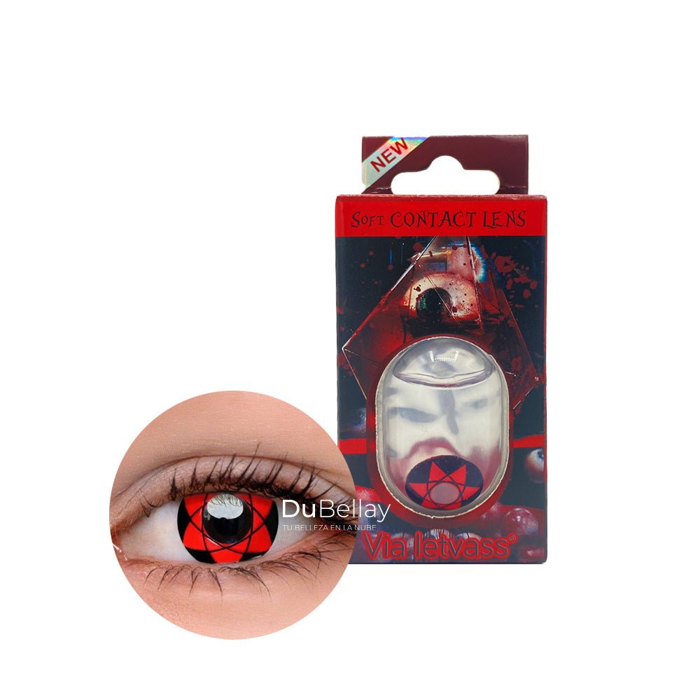 Pupilentes de Fantasía color_Red Black 003