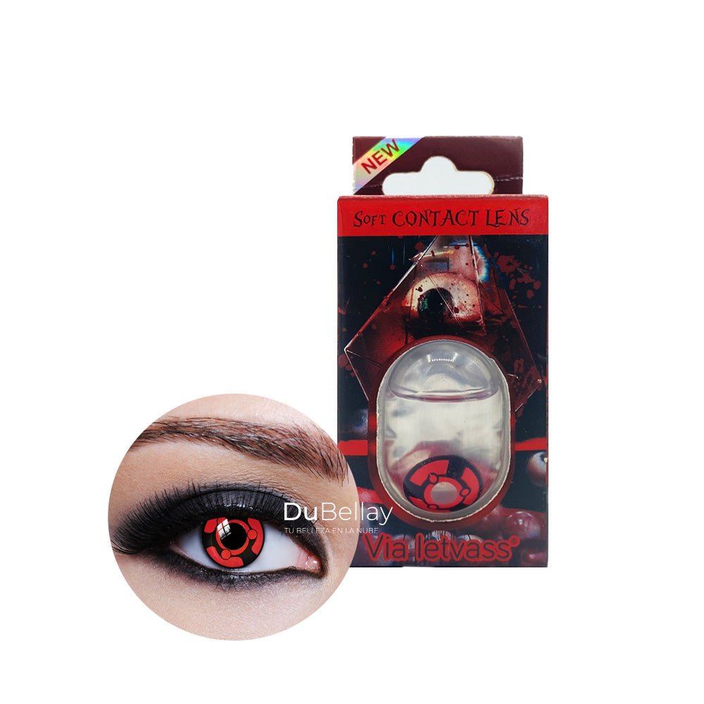 Pupilentes de Fantasía color_Red Black 005