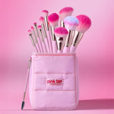 Set de Brochas con Cosmetiquera Puffer Pinky Set de Brochas con Cosmetiquera Puffer Pinky