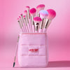 Set de Brochas con Cosmetiquera Puffer Pinky Set de Brochas con Cosmetiquera Puffer Pinky