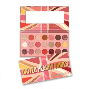 Paleta de Sombras United Peachy Nudes - 21 Pressed Pigment & Shadows Palette