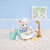 Familia Ratón Marshmallow Hora del Baño