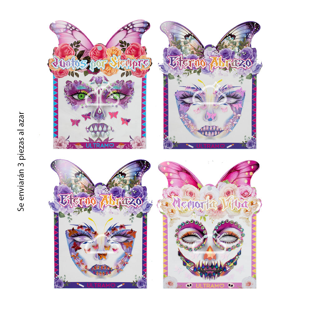 Paquete de Gemas Facial Glamurosa con 3pzas