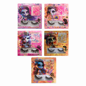 Paquete de Pestañas con Diamantes Diy